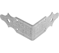 Уголок DOMART крепежный внешний 120x120x50 /кованый/ черненое серебро серия Суздаль 4660046006167