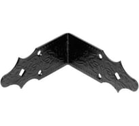 Уголок DOMART крепежный 120x120x50 /кованый/ черный серия Суздаль 4660046005955