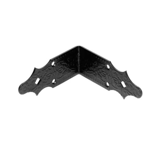 Уголок DOMART крепежный 120x120x50 /кованый/ черный серия Суздаль 4660046005955 1