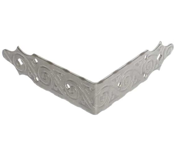 Уголок DOMART крепежный внешний 170x170x50 /кованый/ черненое серебро серия Ярославль 4660046006204 1