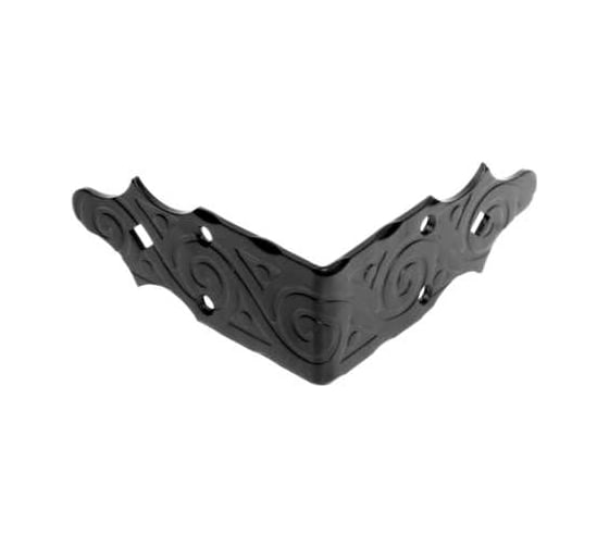 Уголок DOMART крепежный внешний 120x120x50 /кованый/ черный серия Ярославль 4660046006150 1