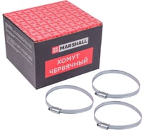 Хомут червячный MARSHALL 80-100 мм (оцинкованная сталь; кратность - 25 шт) MR4113