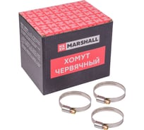 Хомут червячный MARSHALL 40-60 мм (нержавеющая сталь; кратность - 50 шт) MR4209