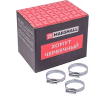Хомут червячный MARSHALL 30-45 мм (оцинкованная сталь; кратность - 50 шт) MR4107