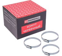 Хомут червячный MARSHALL 60-80 мм (оцинкованная сталь; кратность - 50 шт) MR4111