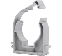 Клипса для гофр и труб с защелкой ООО Инструменты юга 32 мм, серая, 50 шт. К32С