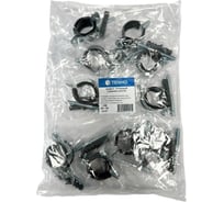 Хомут трубный сантехнический TENHO 1 М8 (32-35)  Комплект с дюбелем и шурупом, 10 шт. Р00080017