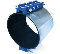 Хомут ремонтный с чугунным замком АТКА L=200мм Ду400 (415-430), 3 болта 1001010432