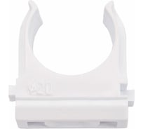 Крепеж-клипса для трубы TDM ELECTRIC 20 мм, цвет белый, 10 шт. SQ0405-2002