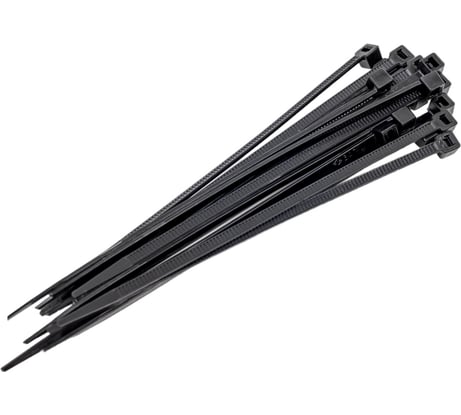 Стяжки черного цвета SapiSelco 2.5х100 мм, полиамид 6.6, уп. 100 шт. SEL.3.202R