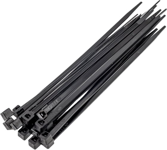 Стяжки черного цвета SapiSelco 2.5х100 мм, полиамид 6.6, уп. 100 шт. SEL.3.202R