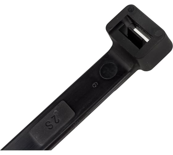 Стяжки черного цвета SapiSelco 12х250 мм, полиамид 6.6, уп. 50 шт. SEL.3.450R