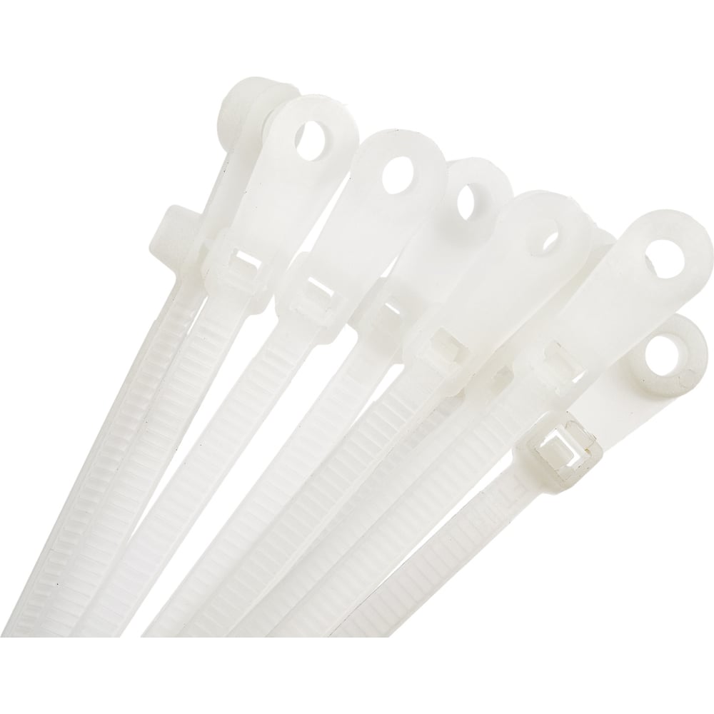 Нейлоновая хомут-стяжка под винт duwi 150x3,6 мм, белая, упаковка 10 шт ...