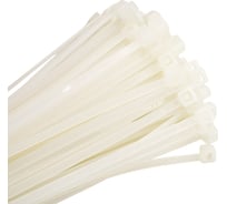 Кабельный хомут duwi нейлон, 200x2,5 мм, белый, 100 шт. 30263 6