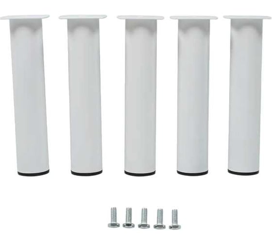 Комплект ножек Larvij 250x50 мм, белый, 5 шт., LSB250WH50 1