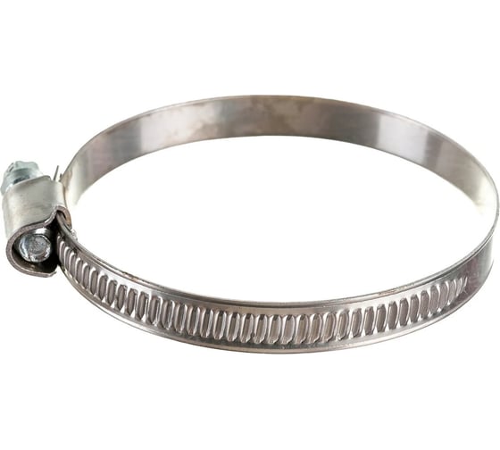 Червячный хомут из нержавеющей стали Крепстор 110-130, 20 шт 4665316997626 1