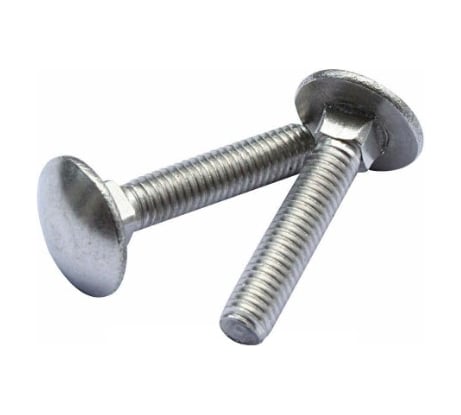 Болт Крепстор 6х25 мебельный DIN 603 оцинкованный, 350 шт 4665316940721