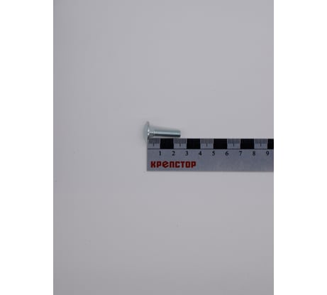 Болт Крепстор 6х25 мебельный DIN 603 оцинкованный, 350 шт 4665316940721