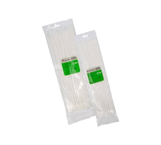 Стяжки Крепстор нейлоновые Fortisflex бел. (упак100 шт) 4х370 4665316997138 1