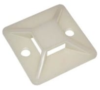 Самоклеющаяся площадка Крепстор под хомут-стяжку цвет белый 19х19 100 шт 4665316994427