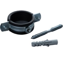 Хомут трубный сантехнический TENHO 2 М8 (60-65)  Комплект с дюбелем и шурупом, 5 шт. Р00080018