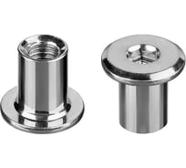 Мебельная гайка 23 Болта  Эриксона М8 с плоской головкой, 50 шт. ГЭS5M816ф50