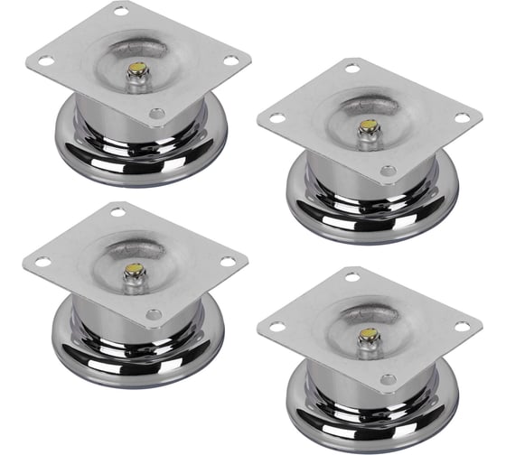 Опора мебельная Marlok (50х40мм) CP (хром) (4 шт) 044714 1