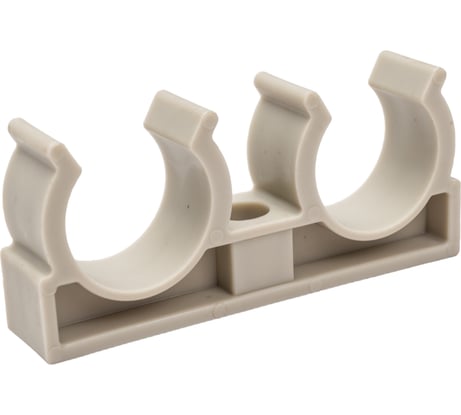 Опора для труб RTP двойная, D25, серая 10972