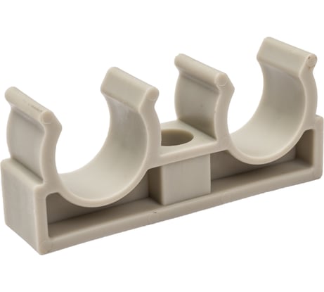 Опора для труб RTP двойная, D20, серая 10971