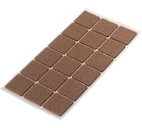 Подложка MFK-TORG самоклеющаяся из войлока, 85x85х4мм, 3шт, темно-коричневый 20210