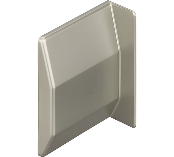 Заглушка для навеса Hafele пластик, левая,никель 290.40.602 упаковка 100 штук 290.40.62X 1