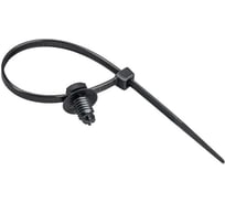 Хомут IEK P6.6 с креплением на кромку чёрный 4,8х280мм 100шт/упак UHH17-D048-280-100-K02