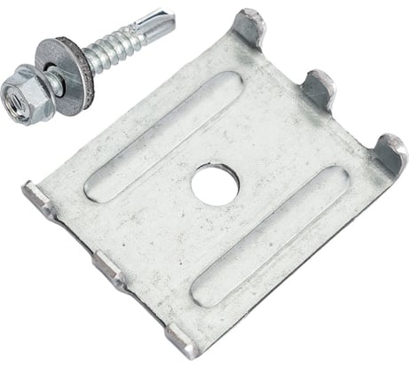 Крепление скоба и саморез Grand Line 5,5х32, цинк Zn 118545