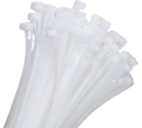 Хомут RUICHI СМР нейлон, 400x7,5 мм, белый, 100 шт. 113772