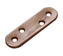 Планка крепежная коричневый металлик 60х16 (50 комп. по 2 шт)