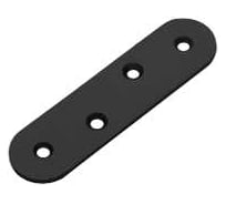 Планка крепежная черный 80х20 (50 комп. по 2 шт)