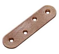 Планка крепежная коричневый металлик 80х20 (50 комп. по 2 шт)