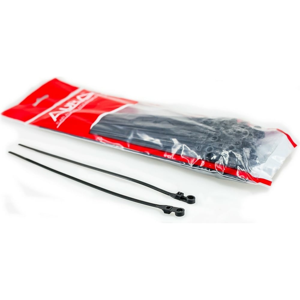 Стяжки для кабелей AURA полиэтилен 3,6х100 мм, черная, 100 шт. ACT-1100 ...