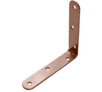 Уголок мебельный 100х100х20 (50 компл. по 2 шт) коричневый металлик