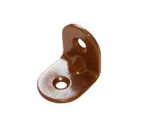 Уголок мебельный 20х20х16 (50 компл. по 2 шт) коричневый металлик