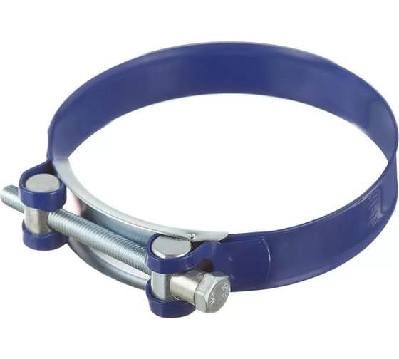 Хомут силовой Zitar оцинк. сталь с полимерным покрытием одноболтовый 56-59 мм (1 шт) - пакет 155770 1