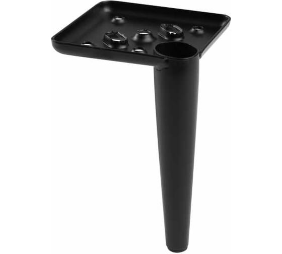 Ножка мебельная GTV SQUARE h-150мм, черный матовый NM-SQUARE-150-20M 1