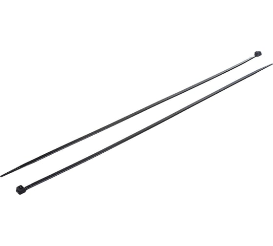 Стяжка нейлоновая чёрная пластиковая HIMPT 8х400 мм (7,6х400 мм) 100 шт 00-00010584 1