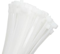 Нейлоновая хомут-стяжка NOVOCRAFT 5x200 мм, белая, уп. 100 шт. HCC052000100