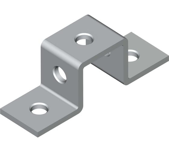 Пластина П-образная УМС 5 отверстий под профиль 41х41, ТДЦ 2 шт. PP-5-41-TDZ 1