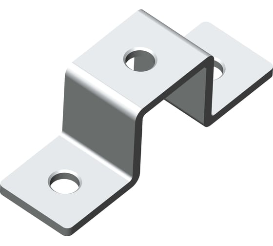 Пластина П-образная УМС 3 отверстия под профиль 41х41 2 шт. ТДЦ PP-3-41-TDZ 1