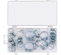 Хомуты зажимные Rockforce червячные металлические, набор 26 предметов RF-06782(62175)