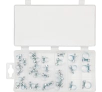 Хомуты зажимные Rockforce червячные металлические, набор 30 предметов RF-06783(62176)