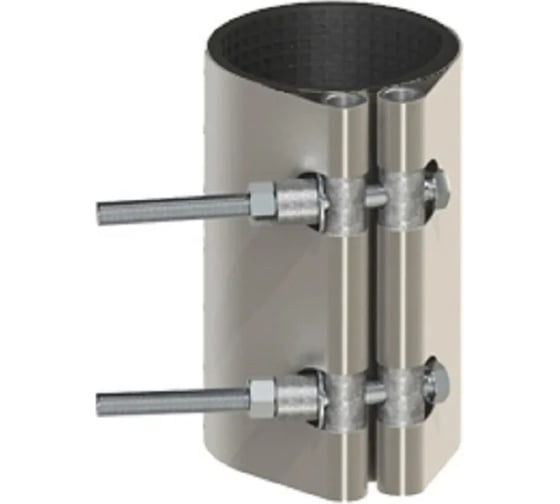 Хомут ремонтный RUTEMPO (муфта свёртная) из нержавеющей стали ОД(209-220) L=330 РА-100248 1