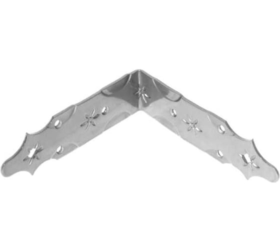 Уголок крепежный DOMART 170x170x50 /кованый/ черненое серебро серия Кострома 4660046006044 1